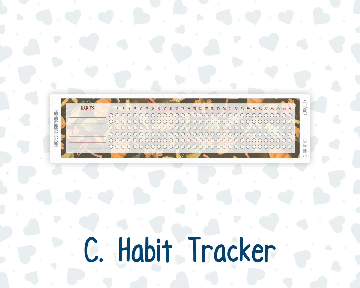 Kit 0302 - Laurel Denise The Jo Planner - Monthly Kit - November - Thankful Season