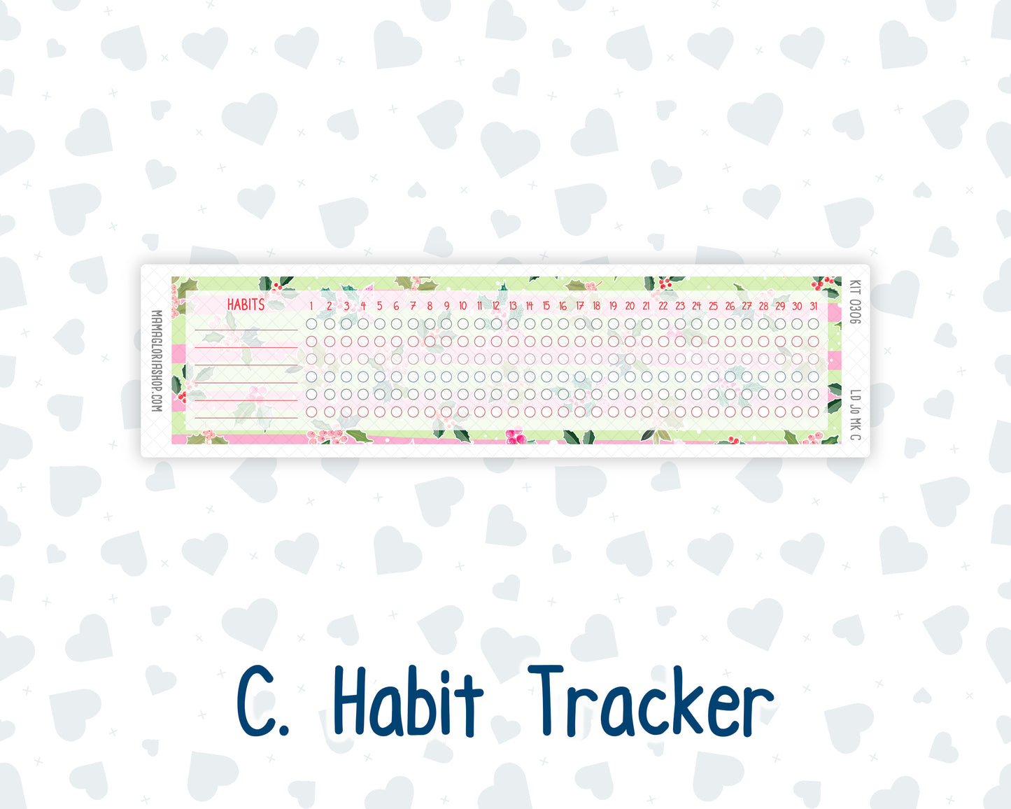 Kit 0306 - Laurel Denise The Jo Planner - Monthly Kit - December - Jolly Mischief