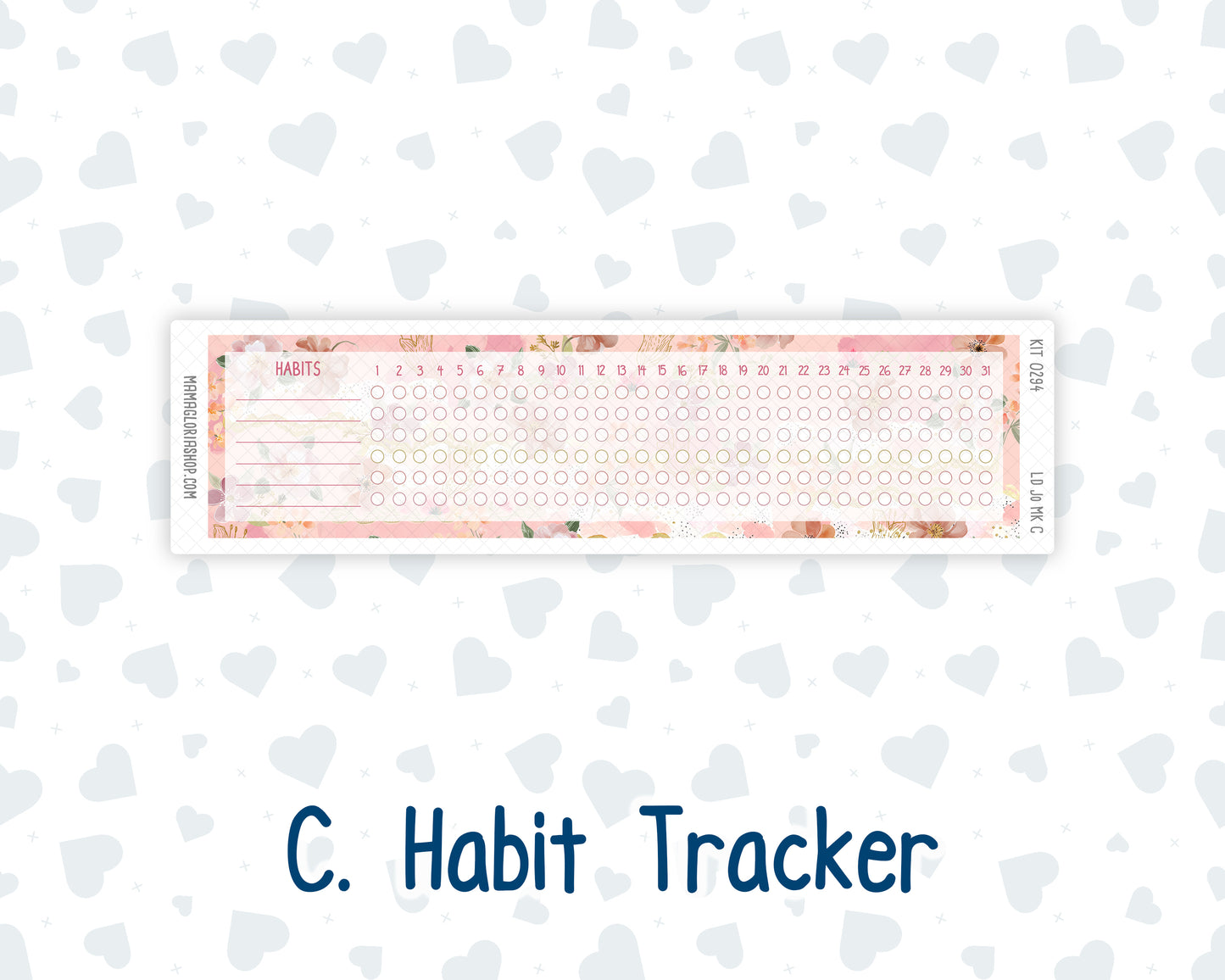 Kit 0294 - Laurel Denise The Jo Planner - Monthly Kit - September - Rosy Reveria