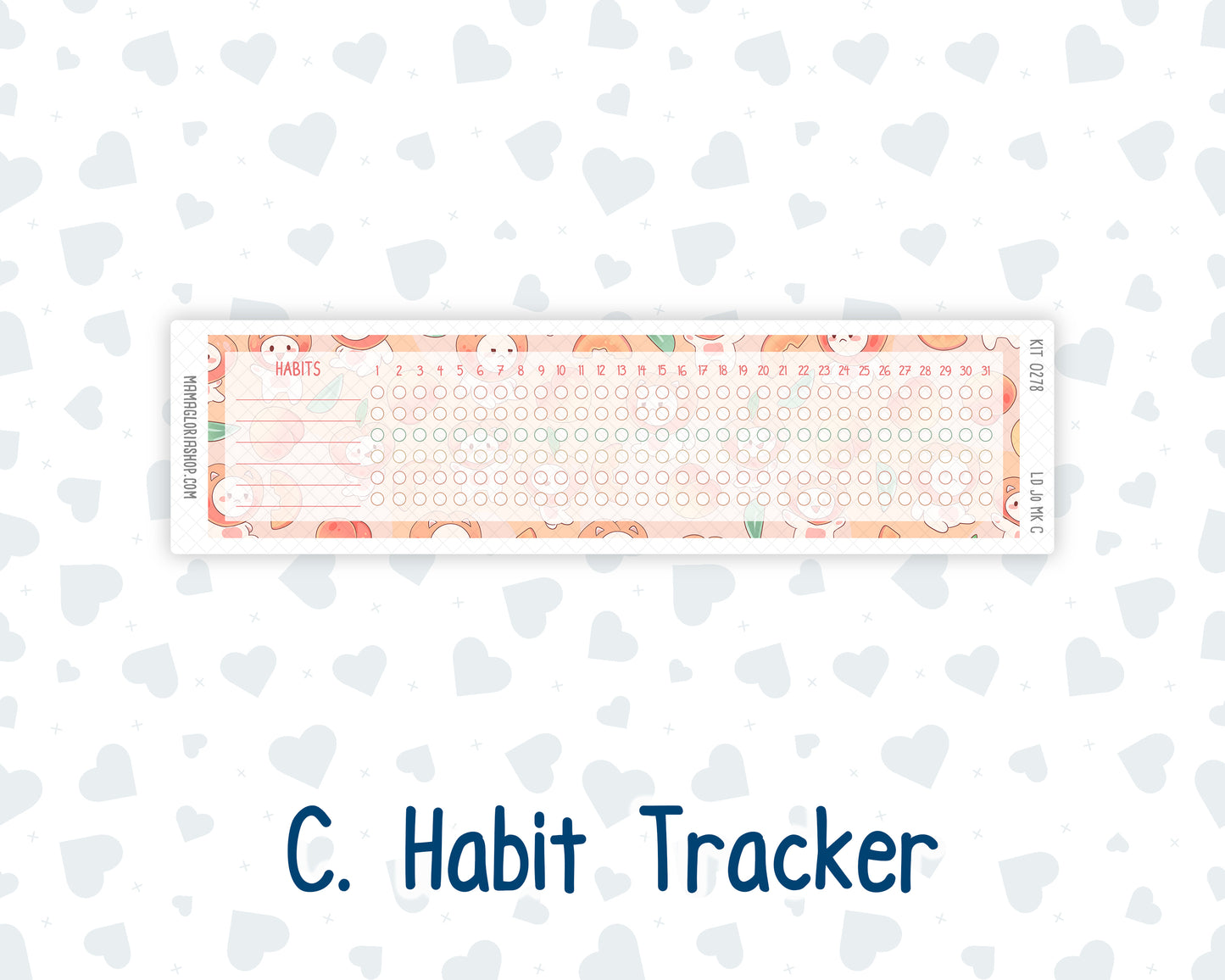 Kit 0278 - Laurel Denise The Jo Planner - Monthly Kit - August - Oops, All Peaches
