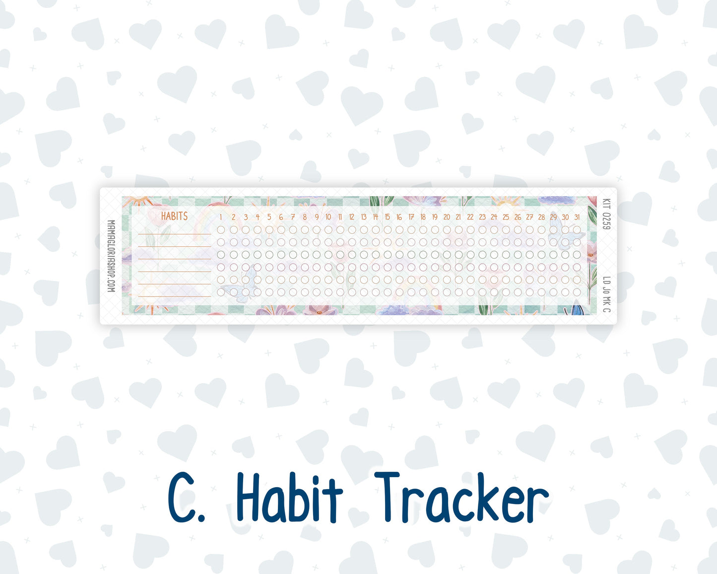 Kit 0259 - Laurel Denise The Jo Planner - Monthly Kit - March - Spring Garden Chores