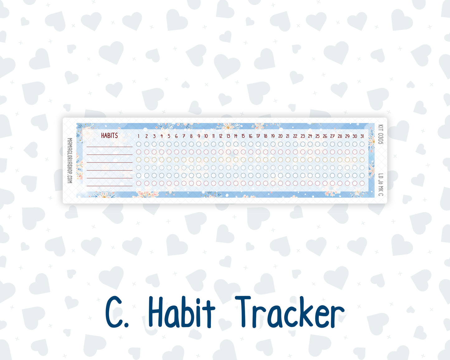 Kit 0305 - Laurel Denise The Jo Planner - Monthly Kit - December - Sugarplum Parade