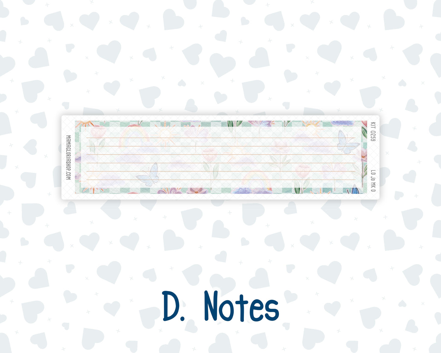 Kit 0259 - Laurel Denise The Jo Planner - Monthly Kit - March - Spring Garden Chores