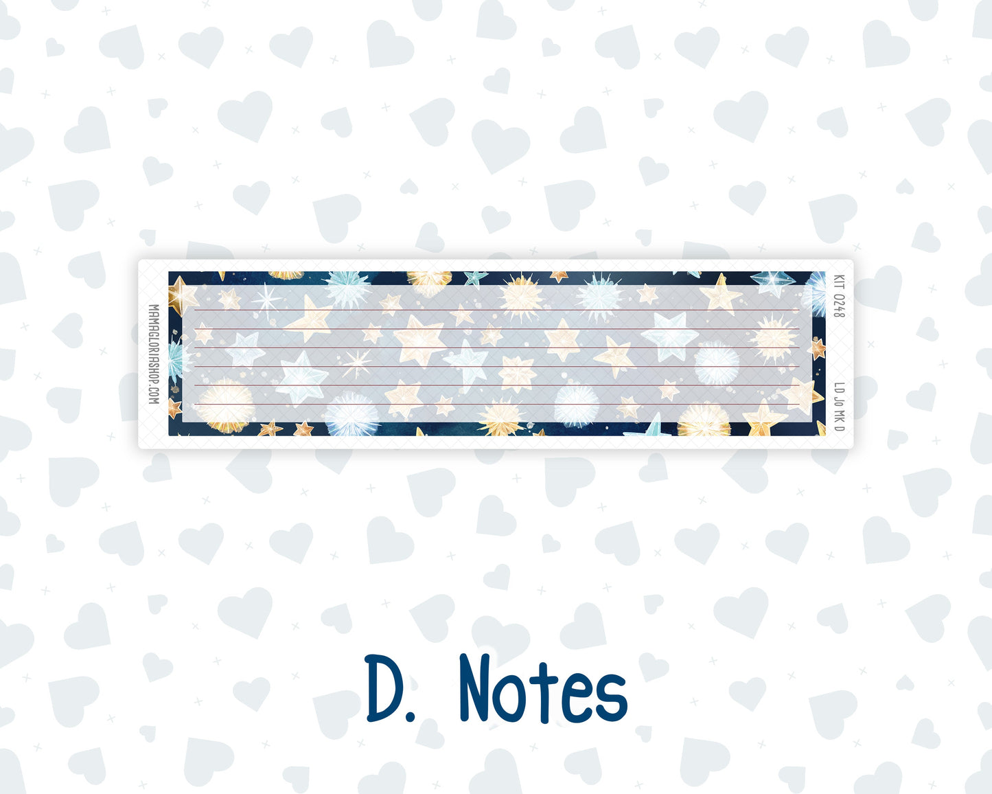 Kit 0248 - Laurel Denise The Jo Planner - Monthly Kit - January - Midnight Countdown