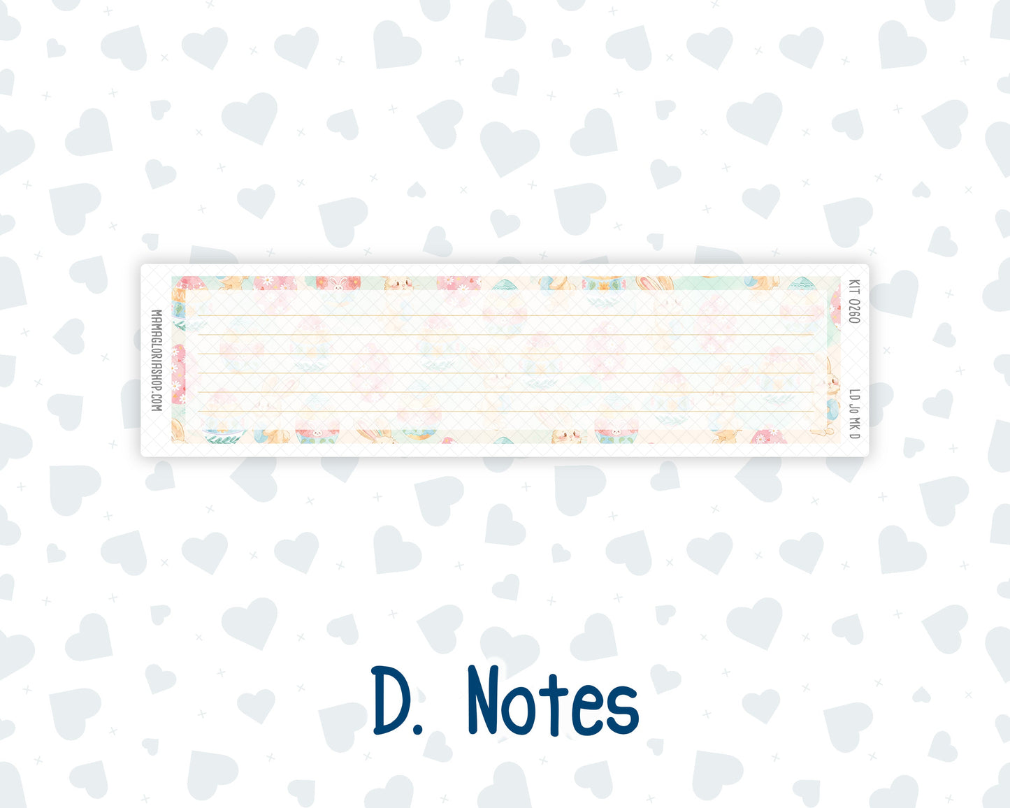 Kit 0260 - Laurel Denise The Jo Planner - Monthly Kit - April - Pastel Egg Hunt