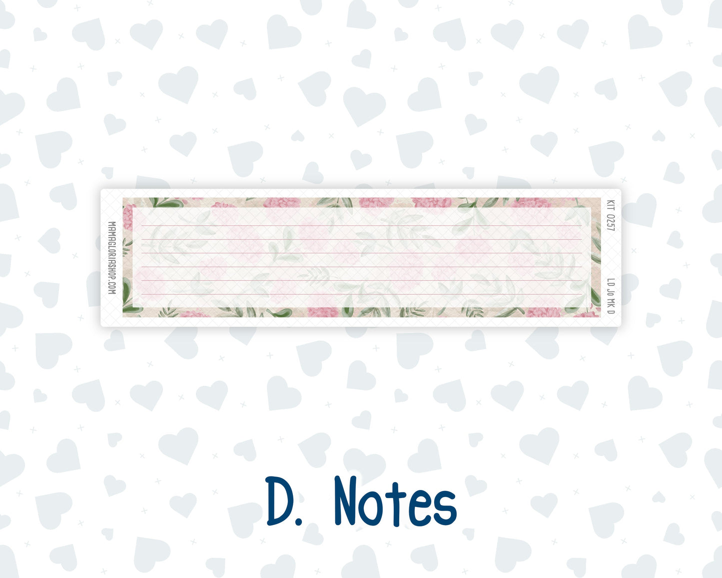 Kit 0257 - Laurel Denise The Jo Planner - Monthly Kit - March - Blush Garden