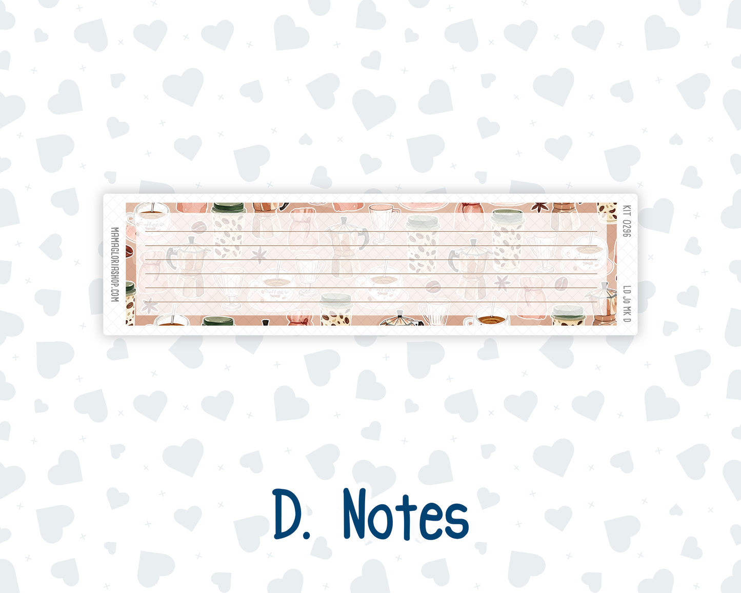 Kit 0296 - Laurel Denise The Jo Planner - Monthly Kit - September - Coffee Break