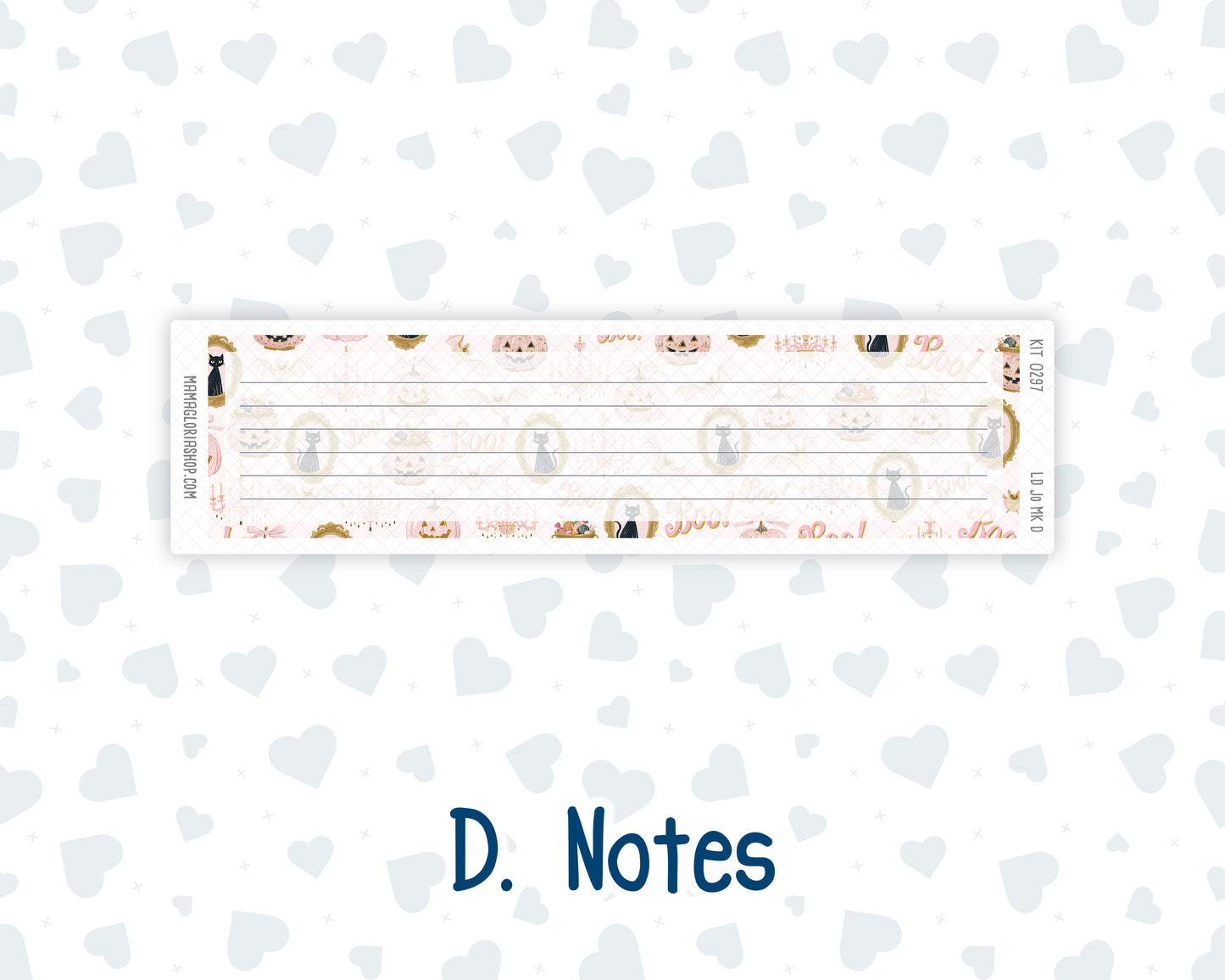 Kit 0297 - Laurel Denise The Jo Planner - Monthly Kit - October - Pink Spell