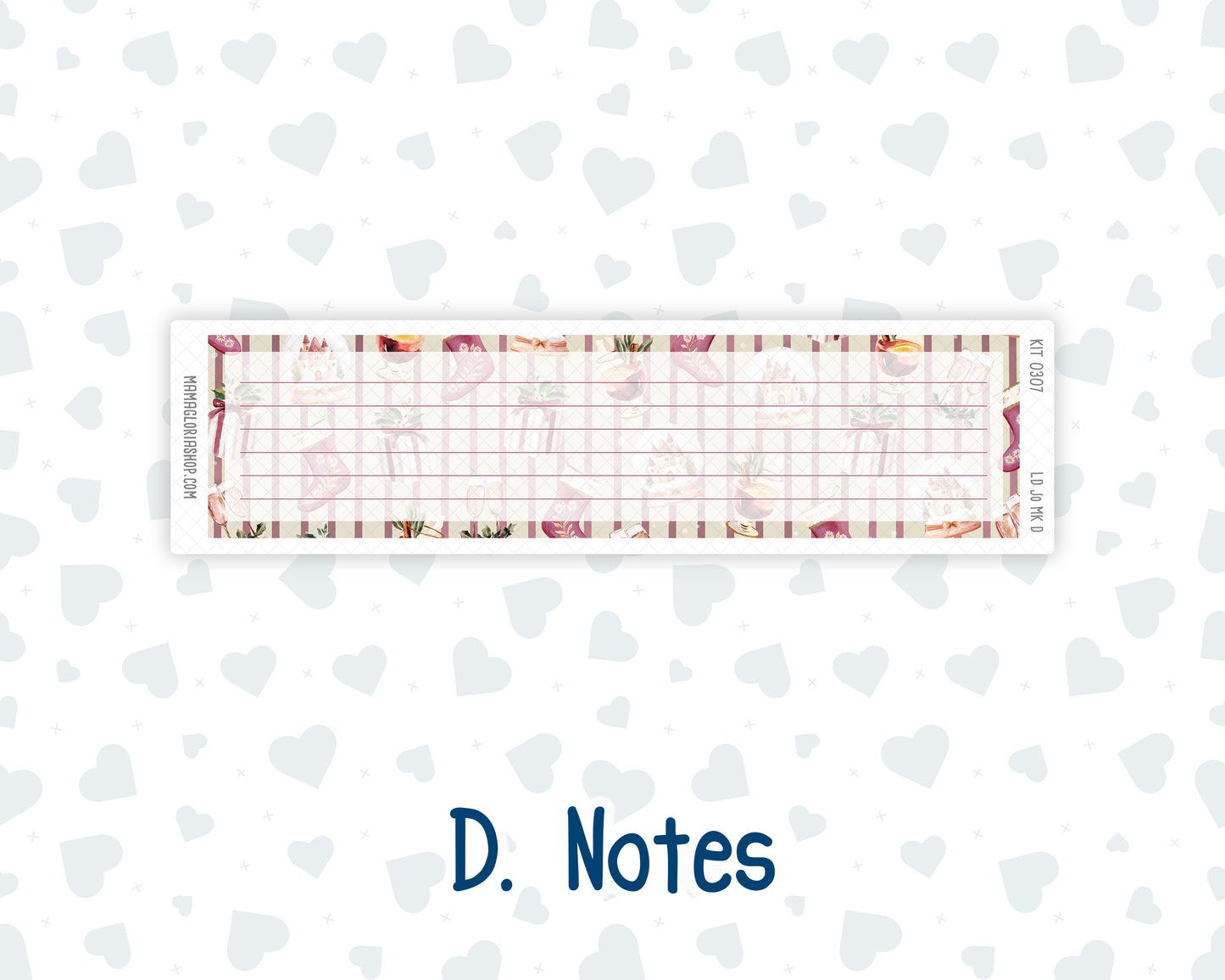 Kit 0307 - Laurel Denise The Jo Planner - Monthly Kit - December - Velvet Hearth