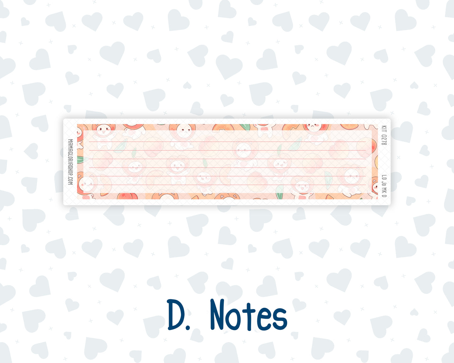 Kit 0278 - Laurel Denise The Jo Planner - Monthly Kit - August - Oops, All Peaches