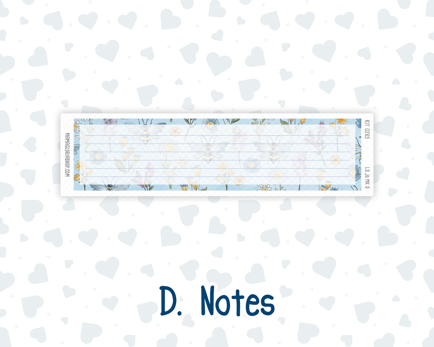 Kit 0265 - Laurel Denise The Jo Planner - Monthly Kit - May - Honeybee Sky
