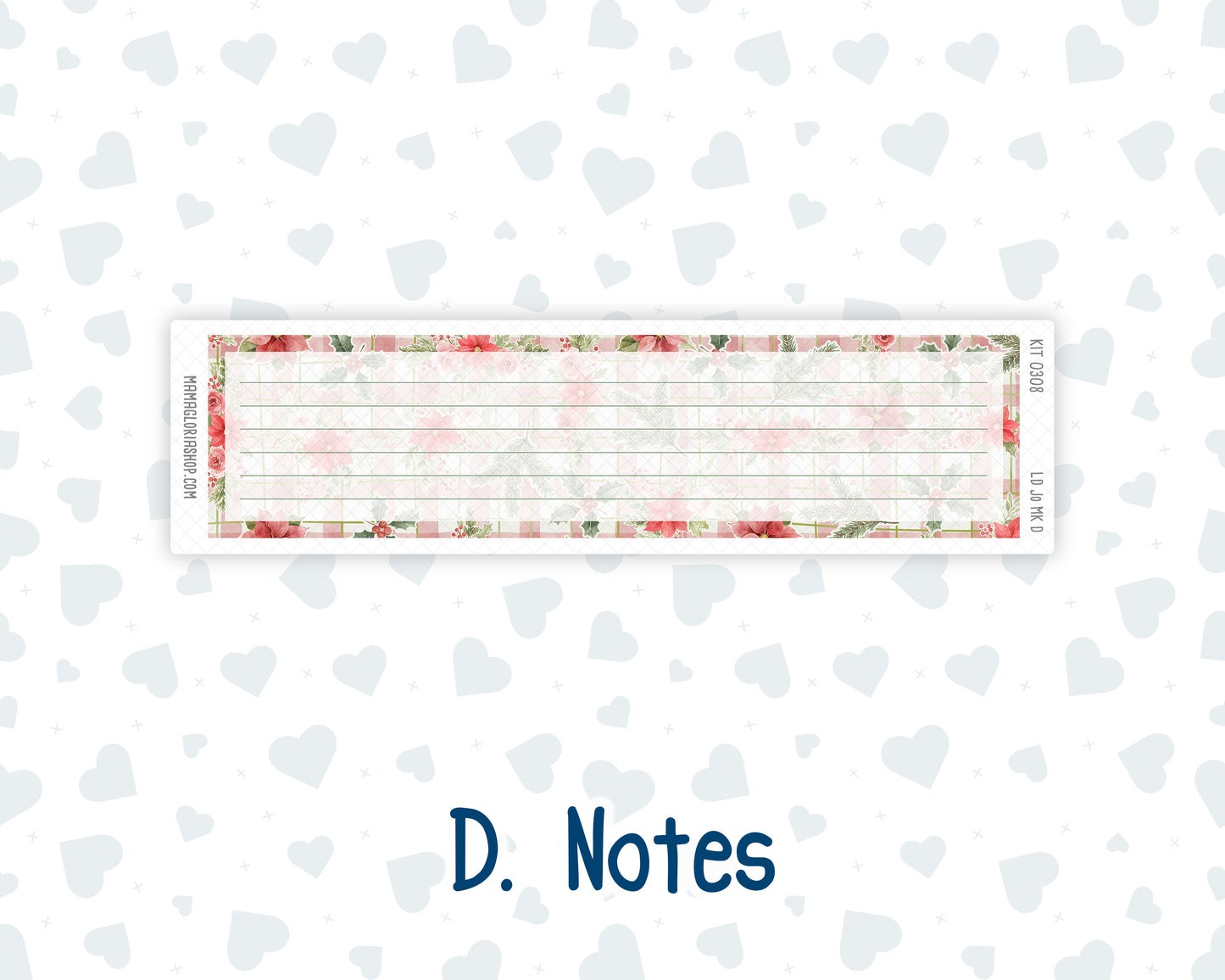 Kit 0308 - Laurel Denise The Jo Planner - Monthly Kit - December - Knit & Holly