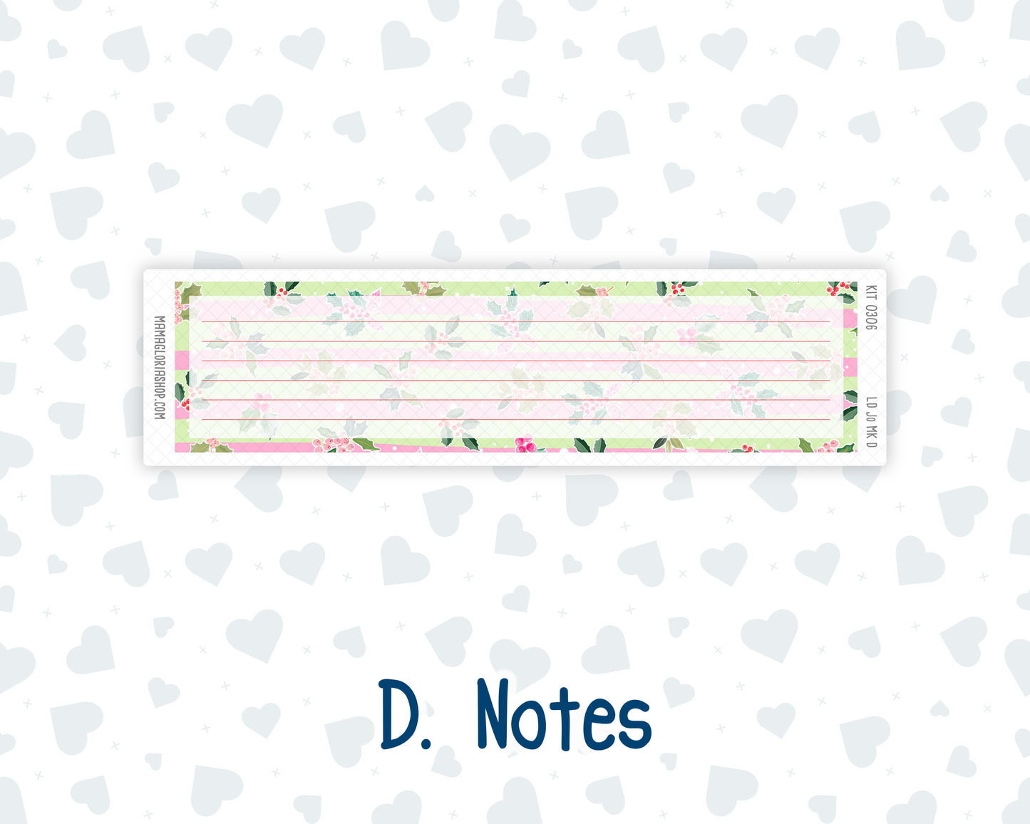 Kit 0306 - Laurel Denise The Jo Planner - Monthly Kit - December - Jolly Mischief