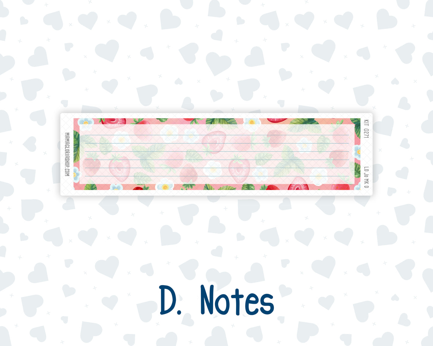 Kit 0271 - Laurel Denise The Jo Planner - Monthly Kit - June - Strawberry Shore