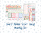 Kit 0306 - Laurel Denise The Scout Planner Large - Monthly Kit - December - Jolly Mischief