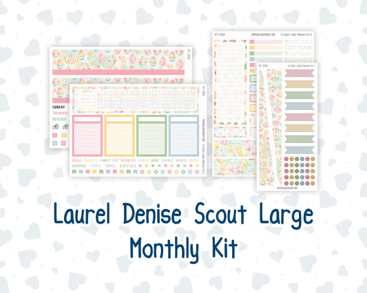 Kit 0260 - Laurel Denise The Scout Planner Large - Monthly Kit - April - Pastel Egg Hunt