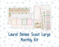 Kit 0259 - Laurel Denise The Scout Planner Large - Monthly Kit - March - Spring Garden Chores
