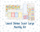 Kit 0269 - Laurel Denise The Scout Planner Large - Monthly Kit - June - Dolce Mare