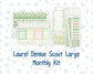 Kit 0256 - Laurel Denise The Scout Planner Large - Monthly Kit - March - Froggy Luck