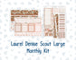Kit 0296 - Laurel Denise The Scout Planner Large - Monthly Kit - September - Coffee Break