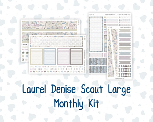 Kit 0250 - Laurel Denise The Scout Planner Large - Monthly Kit - Quiet January