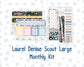 Kit 0248 - Laurel Denise The Scout Planner Large - Monthly Kit - January - Midnight Countdown