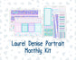 Kit 0230 - Laurel Denise Portrait - Monthly Kit - August - School Daze