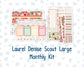 Kit 0271 - Laurel Denise The Scout Planner Large - Monthly Kit - June - Strawberry Shore