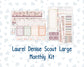 Kit 0293 - Laurel Denise The Scout Planner Large - Monthly Kit - September - Fleur de Provence