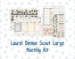 Kit 0272 - Laurel Denise The Scout Planner Large - Monthly Kit - May - Graduation