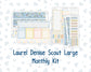 Kit 0265 - Laurel Denise The Scout Planner Large - Monthly Kit - May - Honeybee Sky