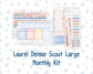 Kit 0305 - Laurel Denise The Scout Planner Large - Monthly Kit - December - Sugarplum Parade