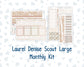 Kit 0301 - Laurel Denise The Scout Planner Large - Monthly Kit - November - Sunday Comfort