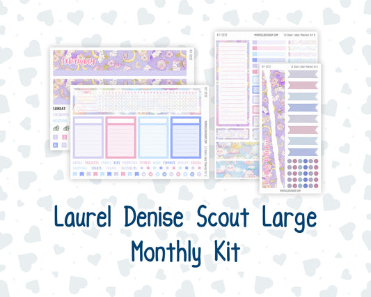 Kit 0252 - Laurel Denise The Scout Planner Large - Monthly Kit - February - Tokyo Candy Cloud