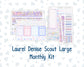 Kit 0252 - Laurel Denise The Scout Planner Large - Monthly Kit - February - Tokyo Candy Cloud