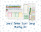 Kit 0267 - Laurel Denise The Scout Planner Large - Monthly Kit - May - Flowers For Mama
