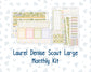 Kit 0280 - Laurel Denise The Scout Planner Large - Monthly Kit - Half Past Six In August