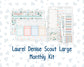 Kit 0251 - Laurel Denise The Scout Planner Large - Monthly Kit - January - Pine & Paws