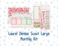 Kit 0276 - Laurel Denise The Scout Planner Large - Monthly Kit - July - Melon Crush