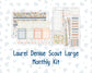Kit 0300 - Laurel Denise The Scout Planner Large - Monthly Kit - October - Autumn Stroll