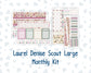 Kit 0307 - Laurel Denise The Scout Planner Large - Monthly Kit - December - Velvet Hearth