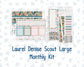 Kit 0275 - Laurel Denise The Scout Planner Large - Monthly Kit - July - Tropical Safari Blush