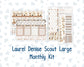 Kit 0303 - Laurel Denise The Scout Planner Large - Monthly Kit - November - Into The Woods