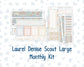 Kit 0261 - Laurel Denise The Scout Planner Large - Monthly Kit - April - Llama Spring