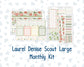 Kit 0295 - Laurel Denise The Scout Planner Large - Monthly Kit - September - Apple Harvest