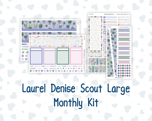 Kit 0258 - Laurel Denise The Scout Planner Large - Monthly Kit - March - Plant Therapy