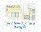 Kit 0274 - Laurel Denise The Scout Planner Large - Monthly Kit - July - Sunny Lemon Shore