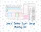 Kit 0262 - Laurel Denise The Scout Planner Large - Monthly Kit - April - Spring Puffs