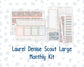 Kit 0266 - Laurel Denise The Scout Planner Large - Monthly Kit - May - Froggy Lake Picnic