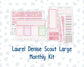 Kit 0253 - Laurel Denise The Scout Planner Large - Monthly Kit - February - Rosy Daydreams